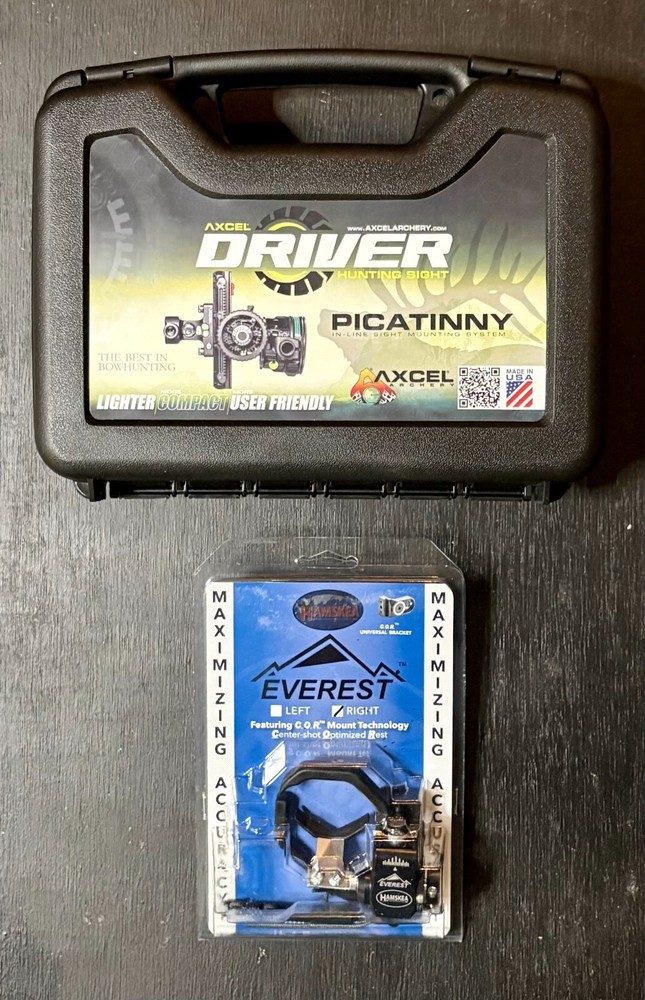 Axcel Driver Plus Picatinny AVX-41 .010 Double Pin Hamskea Everest RH Combo New
