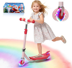 Kick Scooter for Kids 4-8 Years Age Outdoor Toy- 2 Wheels Light-Up Toddler Scoot