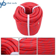 1/2in × 125ft Double Braided Polyester Rope Breaking Strength 8400 Pounds Red