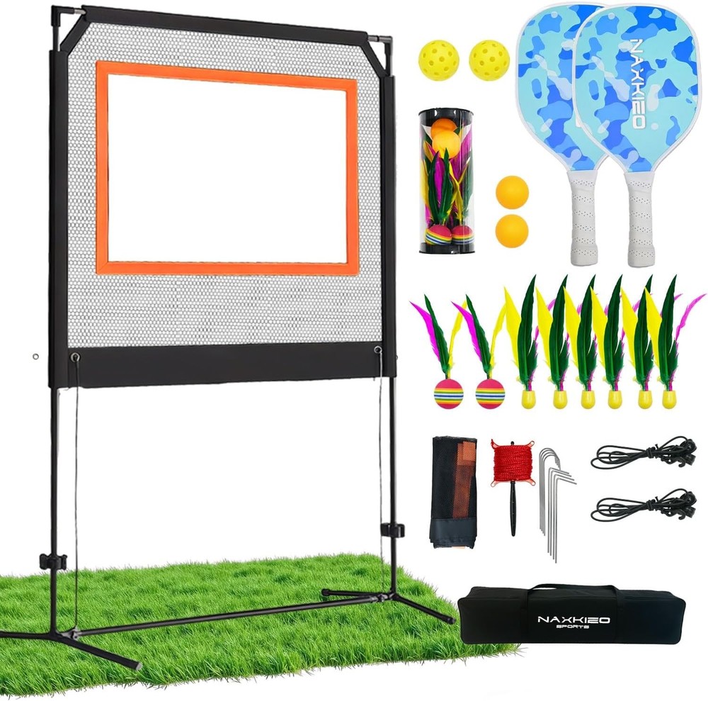 Paddle Game Set w/ Net Backyard Fun 7FT 6″ Adjustable Net