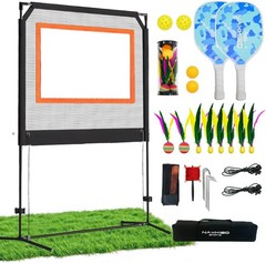 Paddle Game Set w/ Net Backyard Fun 7FT 6″ Adjustable Net