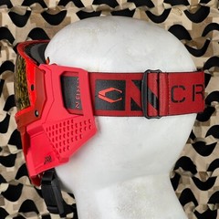 NEW Carbon CRBN Zero Pro Paintball Mask (More Coverage) – Cardinal – Red Mirror