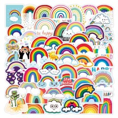 50 Pack of Cute Rainbow Stickers for Laptop/Water Bottle/Phone Case/Tablet/iPad