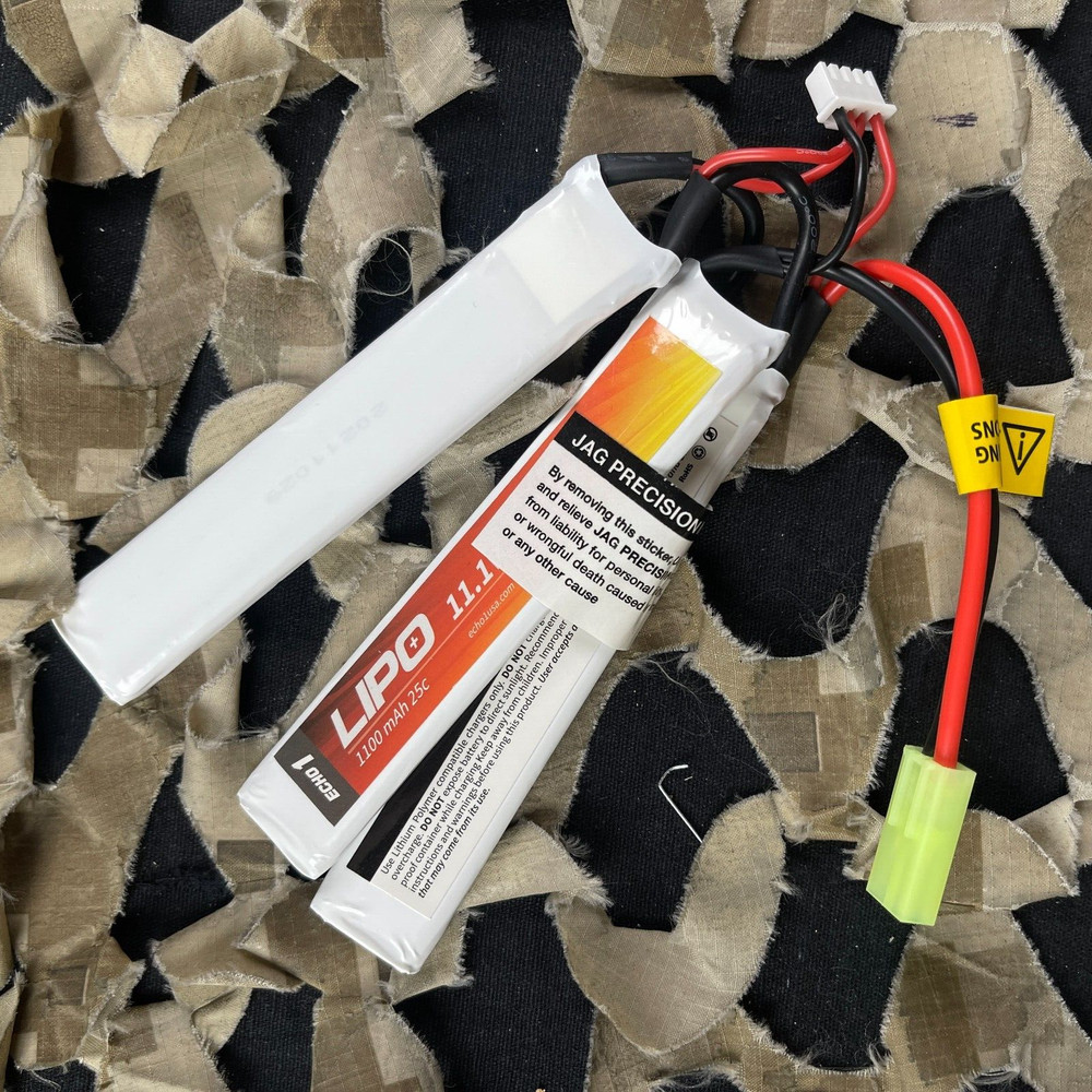 NEW Echo1 11.1V 1100mAh 25c Tri-Panel Lipo Airsoft Battery #10