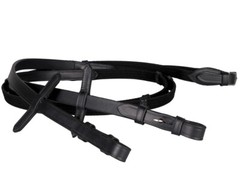 QHP Lupine Patent Leather Dressage Bridle – Black/Gun Metal or Dark Brown/Beige