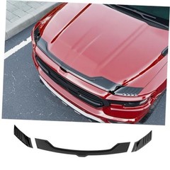 Glossy Black Glossy Black Hood Deflector for Dodge Ram 1500