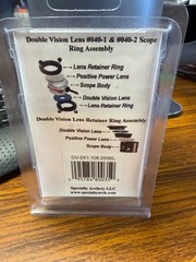 Specialty Archery Double Vision Lens 1.108″ -2X .250″ Blue (DV-2X1.108.250BL)