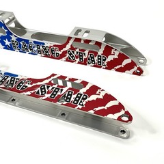 Racing Star 5 Wheel Inline Speed Skate CNC Aluminum Alloy 13 3/4 Inch Frame Rail
