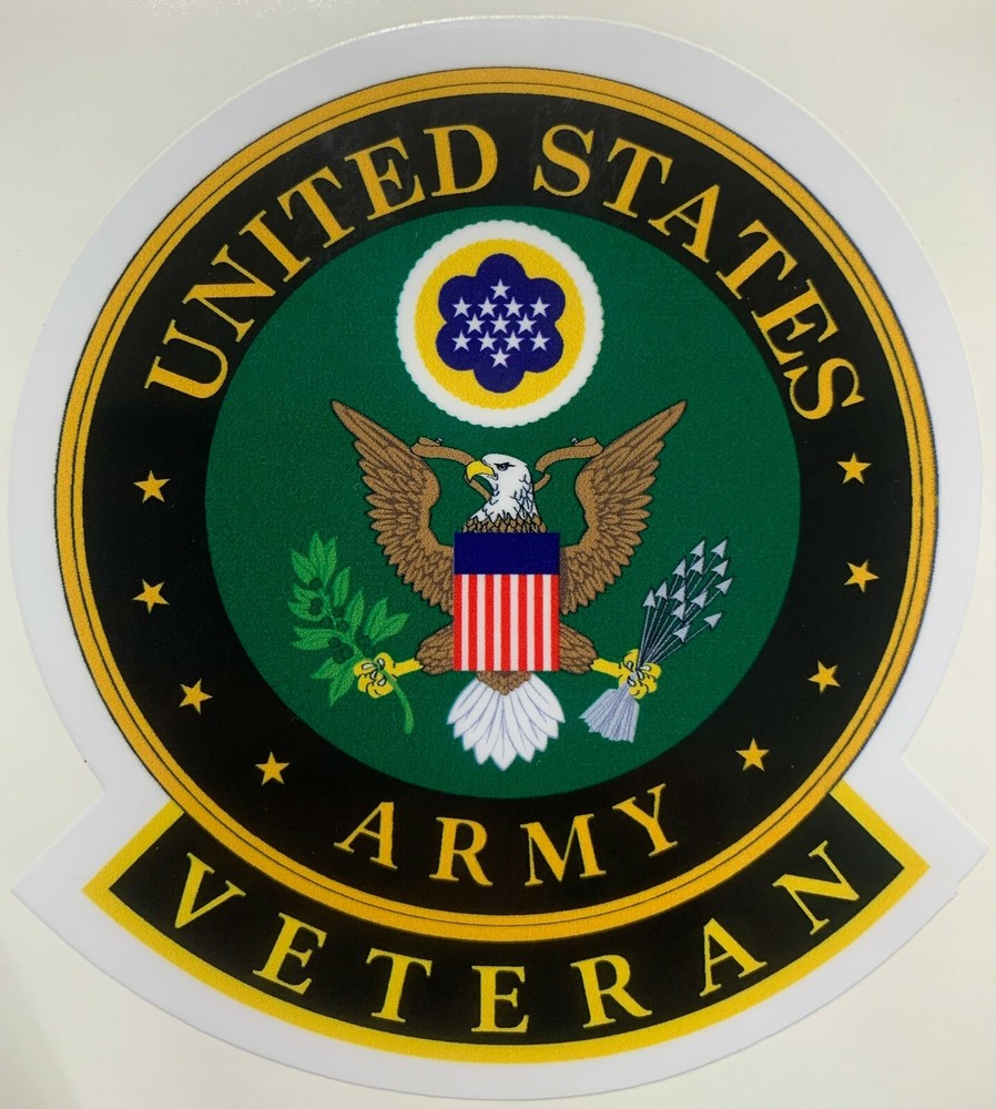 US Army Veteran Sticker Waterproof New D211