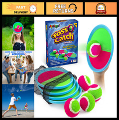 Toss and Catch Ball Game – Outdoor Yard Toy for Kids 3-10 Years – Beach Fun