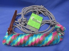 Ecoluxe 10′ Lead Rope Halter Weaver Organic Bamboo Multi-Color