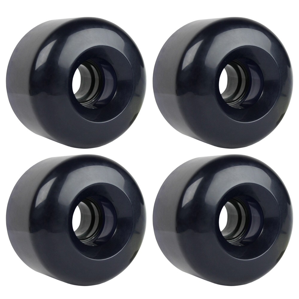 LONGBOARD CRUISER WHEELS SET 70mm x 46mm 83A 276C Blue Clear
