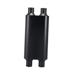 Muffler 3 2.25″ dual in | 2.25″ dual out | overall 23″ Dual in | Dual out