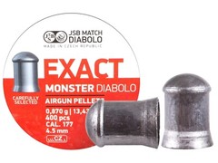 JSB Match 400 Count EXACT MONSTER Cylindrical 4.5mm .177 Caliber Air Pellets