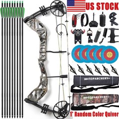 Archery 30-70lbs Compound Bow Set Adjustable 310 FPS Hunting Bow Target Shooting