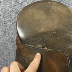 Albion Horse Saddle 16.5 M Brown Leather Made In England – * Some Damage *