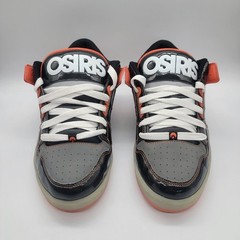 RARE Vintage Osiris NYC 83 Low Shoes Men’s 12 Black Orange Patent Y2K Chunky NEW