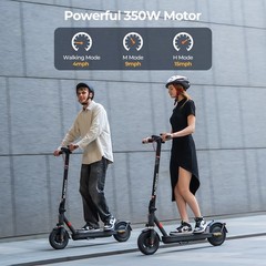 Megawheels 10″ Electric Scooter Adults Foldable eScooter Shock Absorption & APP