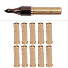 12pcs 50-100gr Heavy Weight Arrow Brass Inserts Base Archery ID6.2mm Arrow Shaft