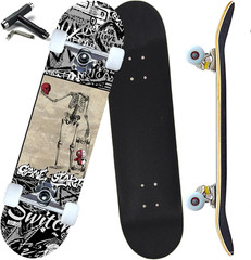 Pro Complete Skateboards for Beginners Girls Boys Kids Youths Teens Adults 31″X8