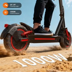 30mph Electric Scooter 1000W Foldable Scooter With App & Double Shock Absorption