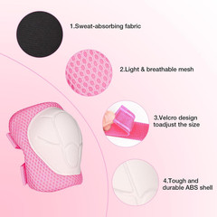 Knee Pads for Kids， Knee Pads and Elbow Pads Set Toddler 3-10 Years Protective G