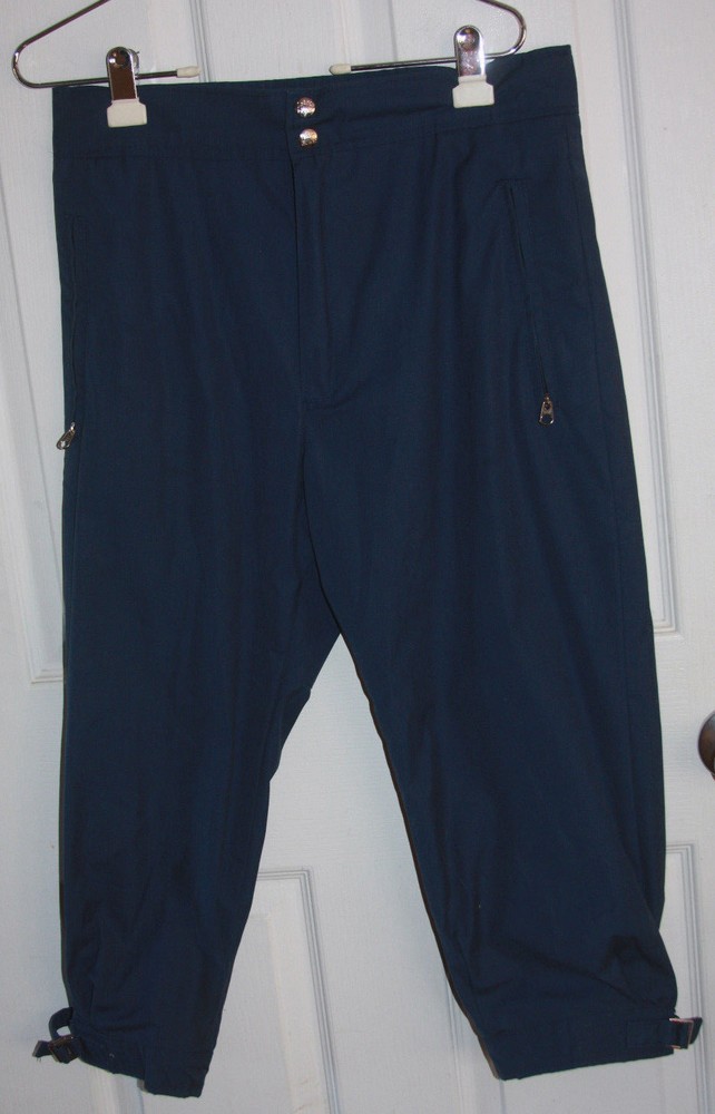 1St Down Jockey Riding Pants Breeches Small Navy Blue Polyester Cotton Blend