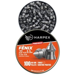 Harpex Fenix Premium Airgun pellets .22 Caliber – Pointed high precision 12.5gr