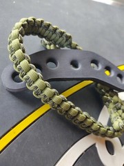 Sage Moss Green and forest camo Paracord Bow wrist strap Bling Sling FREE SHIP