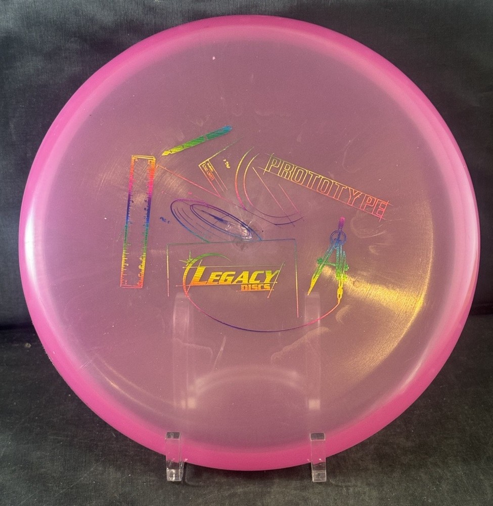 Legacy Discs Prototype Clutch 152g Disc Golf Putter Rare Clear Pink w/rainbow