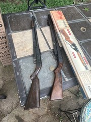 Vintage Daisy BB Gun Model No 25 Rifle’s & Red Rider W/ Box Paper Work Lot Of 3