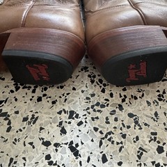 Tony Lama Western Cowboy Boots Mens 8.5D Brown Leather Tascosa