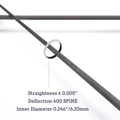 Archery Carbon Arrows, High Percentage Carbon Arrow Spine 400 with 4″ Real Fe…