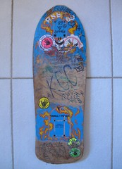 VTG 1988 Powell Peralta TOMMY GUERRERO 7PLY Flaming Dagger Skateboard Deck RARE!