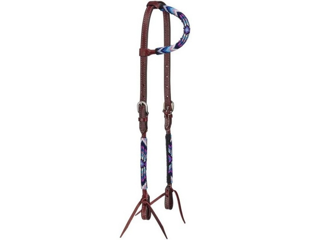 Royal King Western Headstall Santa Fe Single Ear Multi-Color 45-7058