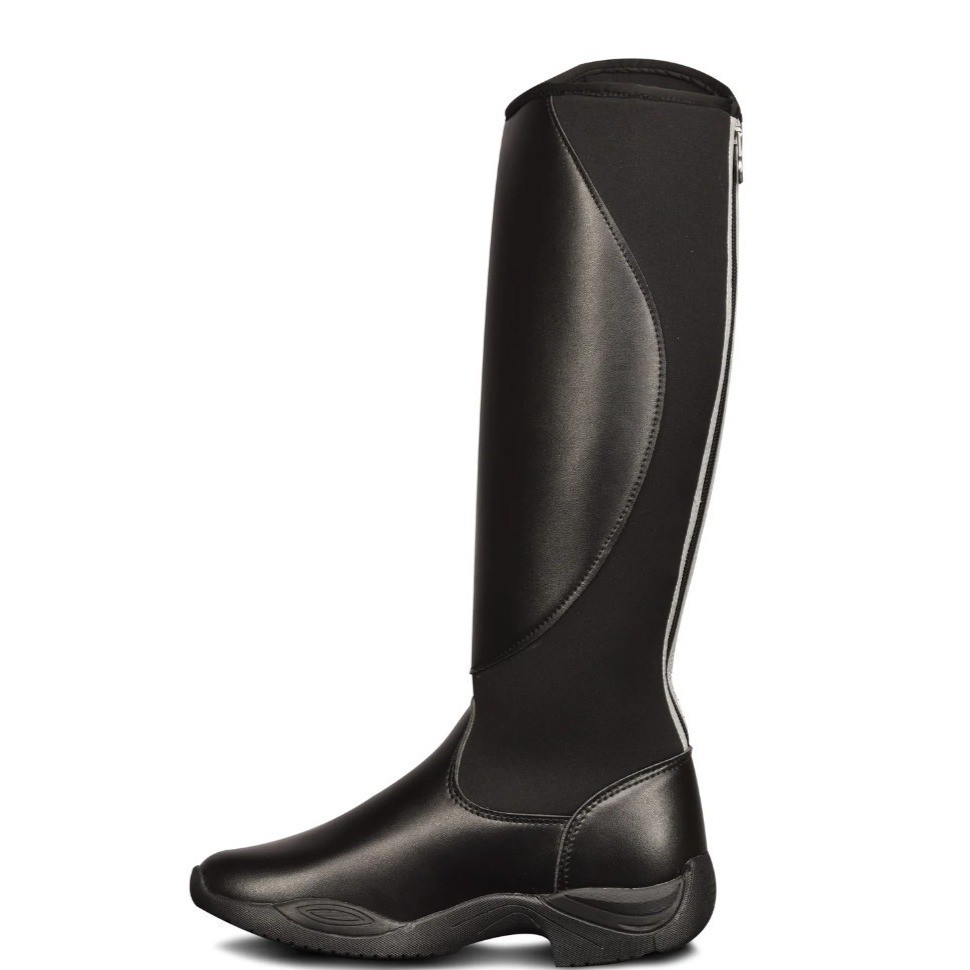 Ovation Tall Black Riding Boots Women’s US 6 Euro 37 All Season Zipper Horse