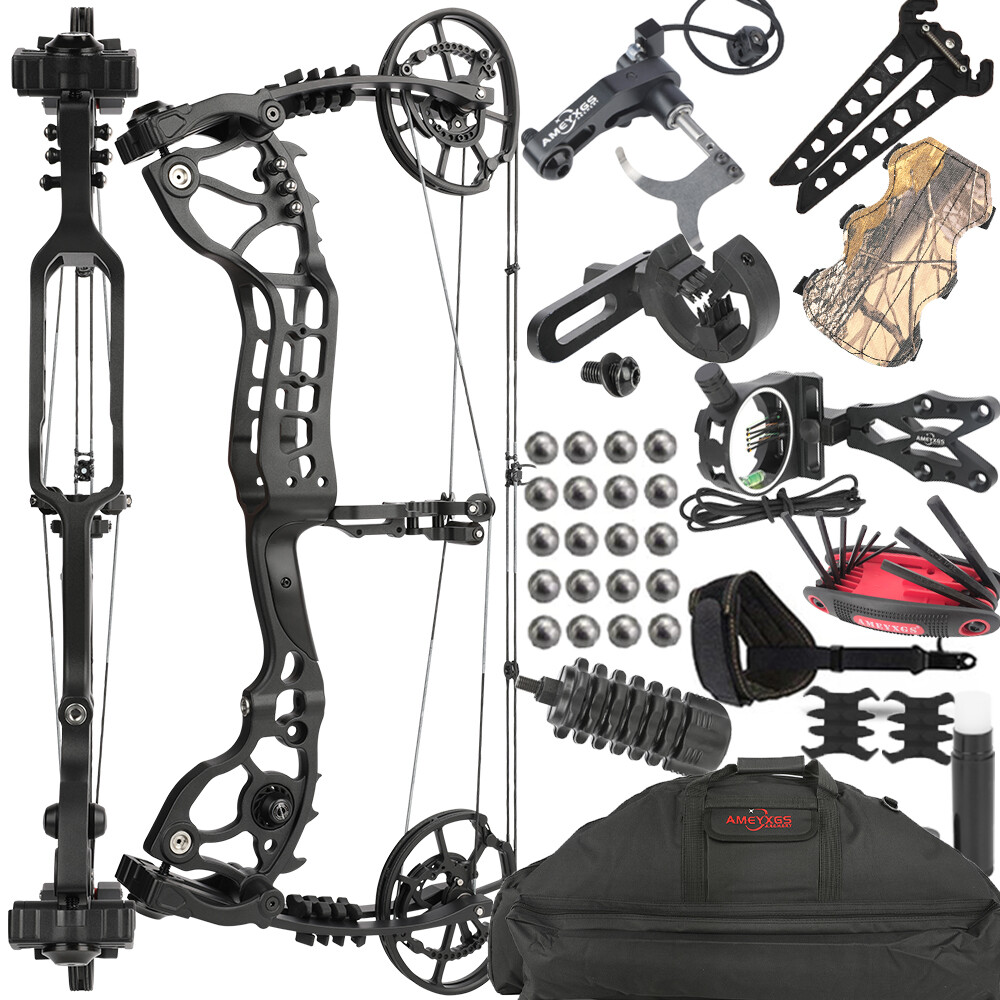 Dual-use Compound Bow Steel Ball Kit 20-70lb Adjustable Archery Bow Hunting R/LH