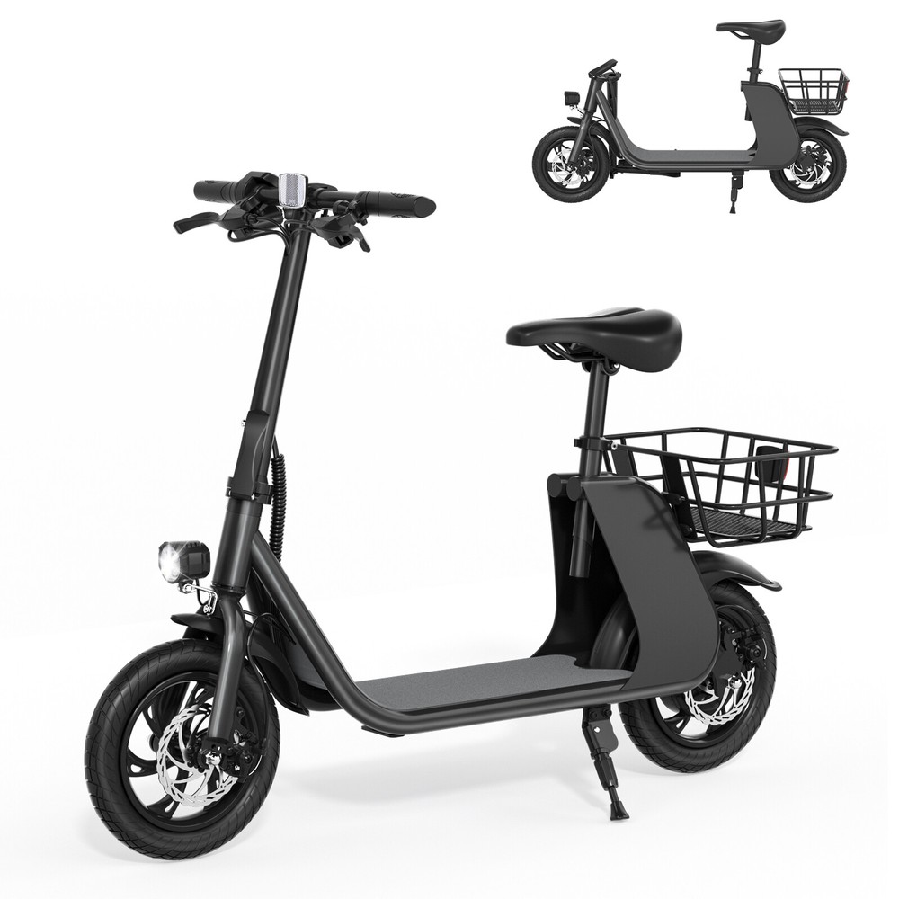 450W Ebike Sports Electric Scooter Adult with Seat Electric Moped E-Scooter US