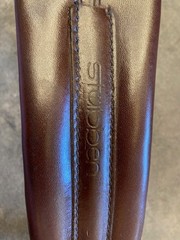 Stubben Long English Hunter Jumper Girth Brown Size 54 in Nicely Padded Elastic