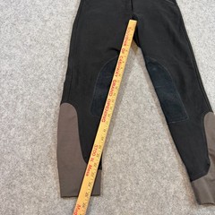 Dover Saddlery Black Wellesley Classic Piped Knee Patch Breech Women’s Size 26