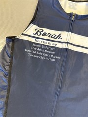 Borah Teamwear Men’s Pro Tri Triathlon Top Medium M (9433-B)