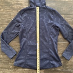 Kerrits Jacket Womens Medium Blue Hooded ull Zip Riding Equestrian Fleece Lined