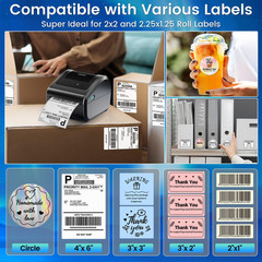 4×6 Thermal Shipping Label Printer Bluetooth Wireless for eBay Amazon UPS USPS