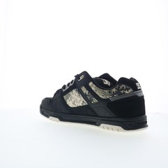 DC Stag 320188-XKSC Mens Black Nubuck Lace Up Skate Inspired Sneakers Shoes