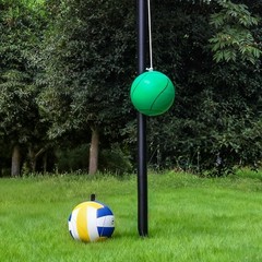 Tetherball Ball and Rope, 12 FT Tetherball Set, Adjustable Tether Ball Pole w…