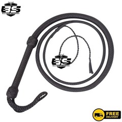 Paracord Bullwhip 4–12 Ft 16 Plait Nylon Leather Cracking Whip Cosplay/Training