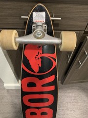 Vintage Arbor Longboard Skateboard Tadashi Ura Art Arbor wheels 38in.