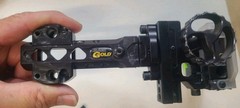 Black Gold Ascent 3-Pin Slider Compound Bow Sight w/ Fiber Optic