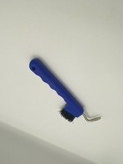 Blue Handle Horse Hoof Pick with Brush, Hoof Pick Type, MPN Does Not Apply