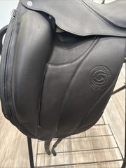 New Forrester Saddle 17.5 2023 Black Leather Strap Made In France